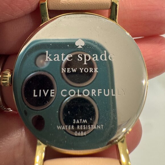 Kate Spade 5 o’clock Somewhere Leather Band Watch